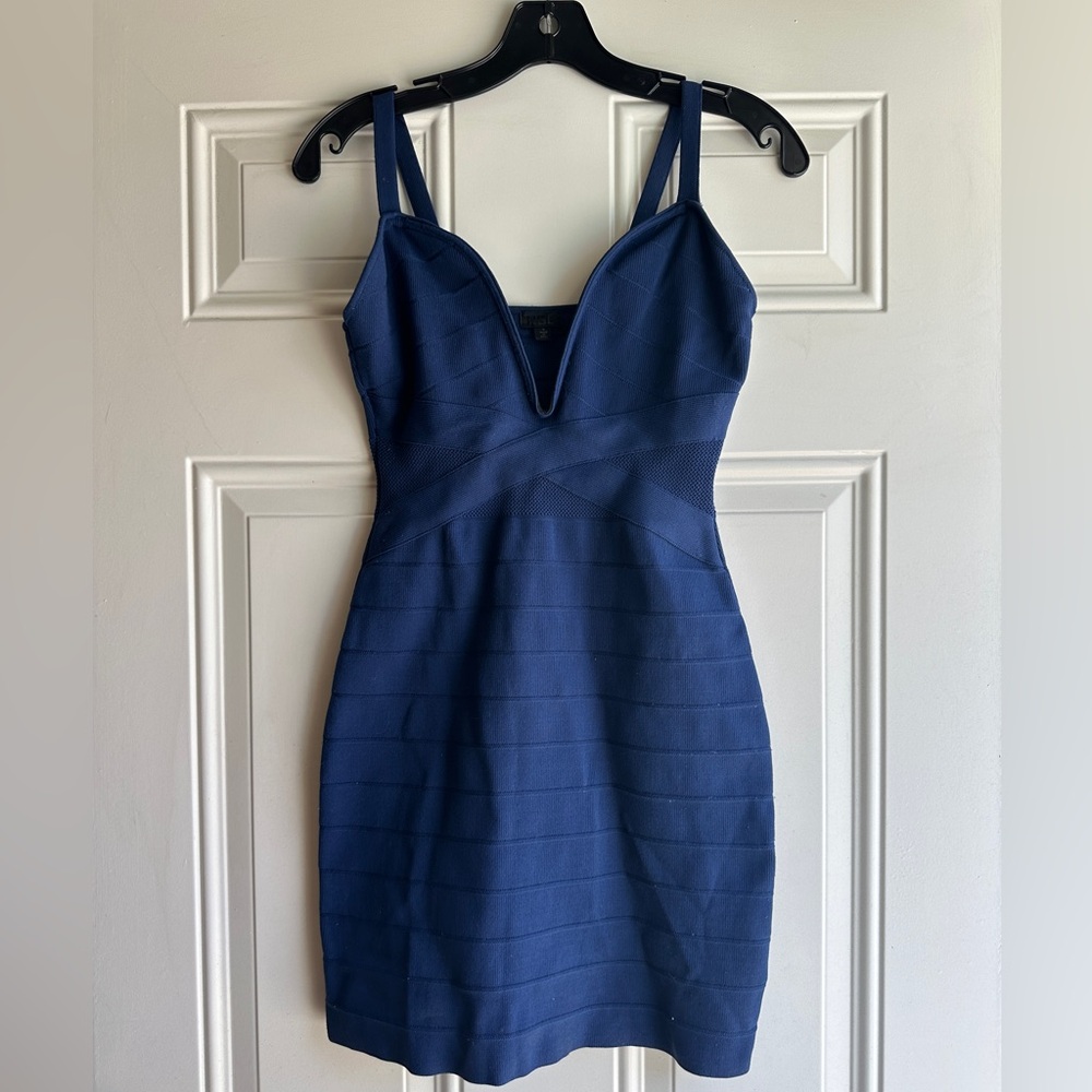 NBD blue bandage dress